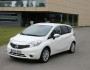 Weißer Nissan Note 2014 von vorne