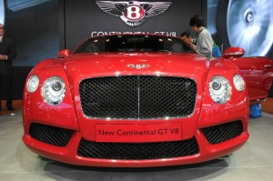 Der Grill des neuen Bentley Continental GT V8