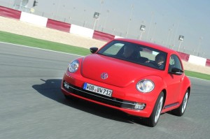 Der neue VW New Beetle in der Farbe Rot