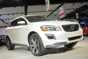 Der Volvo XC60 Hybrid in der Frontansicht - Detroit 2012