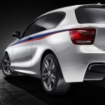 Die Heckschürze des Konzeptfahrzeugs BMW M135i Concept