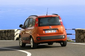 Die Heckpartie des Fiat Panda