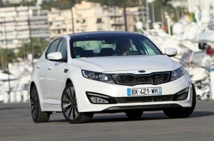 Die Frontpartie des Kia Optima