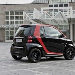 Smart Fortwo als Sondermodell Sharpred in der Seitenansicht