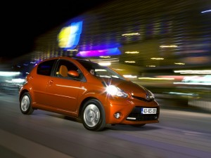 Der neue Toyota Aygo in der Seitenansicht