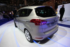 Ford B-Max in der Heckansicht in genf