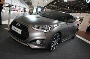 Hyundai Veloster Turbo in Silber-Lackierung