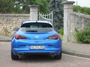 Die Heckpartie des Opel Astra OPC