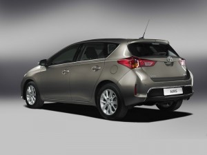 Die Heckpartie des 2013 Toyota Auris