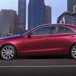 Die Seitenpartie des Cadillac ATS 2012