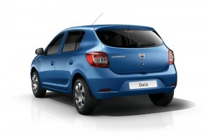 Dacia Sandero Modelljahr 2013 in Blau