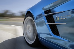 Die Räder des Mercedes-Benz SLS AMG Electric Drive