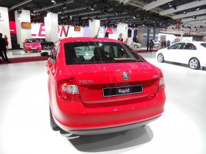 2013 Skoda Rapid von hinten