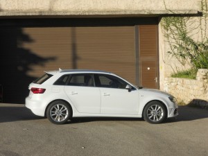 Die Seitenpartie des neuen Audi A3 Sportback