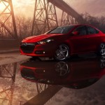 Dodge Dart GT in Rot - Seite, Front