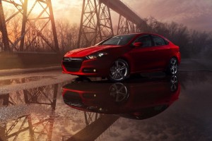 Dodge Dart GT in Rot - Seite, Front