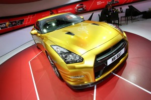 Nissan Usain Bolt Gold GT-R Limited Edition auf der Detroiter Motor Show 2013