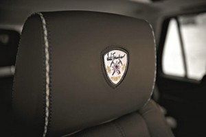 Die Kopfstützen der Range Rover Sport Luis Trenker Fashion Edition