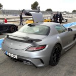 Die Heckansicht des Mercedes-Benz SLS AMG Coupe Black Series