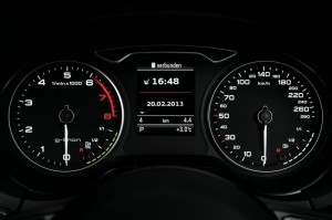 Instrumente des Audi A3 Sportback G-Tron