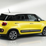 Gelber Fiat 500L Trekking Fotos vom Außendesign