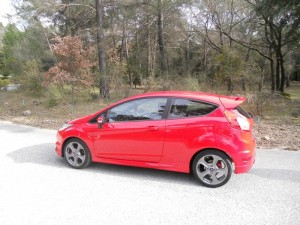 Die Seitenpartie des Ford Fiesta ST