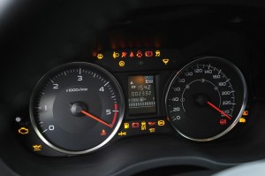 Tachometer des Subaru XV