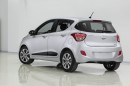 2013/2014 Hyundai i10 in Weiß von hinten