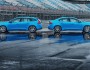 Die Volvo Polestar Modelle S60 und V60 in blau in der Seitenansicht
