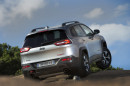 Jeep Cherokee 2014 in der Heckansicht in silber