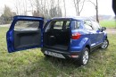 Die Hecktür des Ford Ecosport 1.0 l Ecoboost